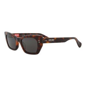 Kenzo Unisex Cat Eye Havana Havana Smoke Fashion Designer Eyewear